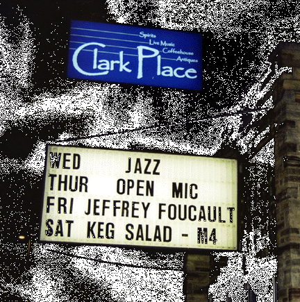 sign at Clark Place on August 3, 2002